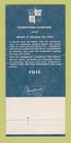 Matchbook Cover - Bank of Stoddard WI 1976 30 Strike
