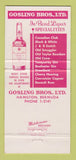Matchbook Cover - Gosling Bros Liquor Hamilton Bermuda 30 Strike