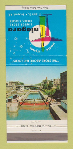 Matchbook Cover - Niagara Liquor Store Lockport NY 30 Strike