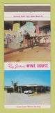 Matchbook Cover - Ray Jackson's Wine House Restaurant St Petersburg FL 30 Strike