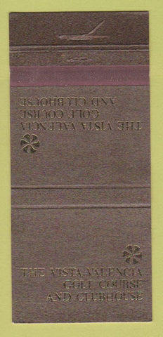 Matchbook Cover - Vista Valencia Golf Course CA WORN 30 Strike