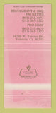 Matchbook Cover - Vista Valencia Golf Course CA WORN 30 Strike