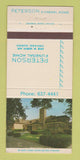 Matchbook Cover - Peterson Funeral Home Chicago IL 30 Strike