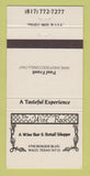 Matchbook Cover - The Wine Rack Liquor Waco TX 30 Strike