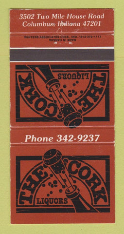Matchbook Cover - Cork Liquors Columbus IN 30 Strike