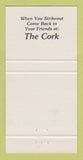 Matchbook Cover - Cork Liquors Columbus IN 30 Strike