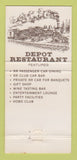 Matchbook Cover - Depot Restaurant Waukesha WI 30 Strike
