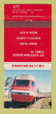 Matchbook Cover - XPT Railroad Sydney Australia Dubbo Wagga Albury 30 Strike