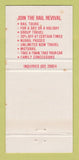 Matchbook Cover - XPT Railroad Sydney Australia Dubbo Wagga Albury 30 Strike