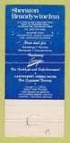 Matchbook Cover - Sheraton Brandywine Inn Wilmington DE 30 Strike