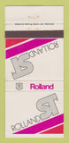 Matchbook Cover - Rolland St Paper  30 Strike