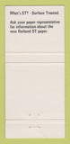 Matchbook Cover - Rolland St Paper  30 Strike