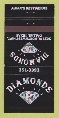 Matchbook Cover - Diamonds Dallas TX 30 Strike