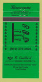 Matchbook Cover - R Couillard Jewelry Trois Rivieres QC 30 Strike