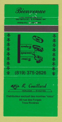 Matchbook Cover - R Couillard Jewelry Trois Rivieres QC 30 Strike