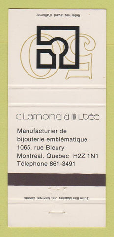 Matchbook Cover - C Lamona & Fils Montreal QC 30 Strike
