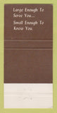 Matchbook Cover - Meredith Village Savings Bank NH Ashland Moultonboro 30 Strike