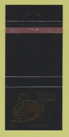 Matchbook Cover - Festiniog Railway Railroad Merioneth WEAR 30 Strike