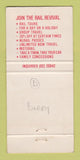 Matchbook Cover - XPT Railroad Sydney Australia Dubbo Wagga Albury 30 Strike