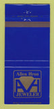 Matchbook Cover - Allen Horn Jewelry West Bend WI 30 Strike