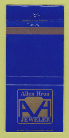 Matchbook Cover - Allen Horn Jewelry West Bend WI 30 Strike