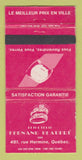 Matchbook Cover - Fernand Beaupre Jewelry Quebec QC WEAR 30 Strike