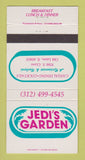 Matchbook Cover - Jedi's Garden Restaurant Oak Lawn IL 30 Strike