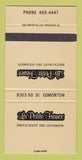 Matchbook Cover - La Petite France Restaurant Edmonton AB 30 Strike