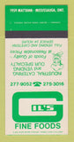 Matchbook Cover - Gil's Fine Foods Mississauga ON 30 Strike