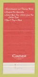 Matchbook Cover - La Boheme Restaurant Falls Church VA 30 Strike