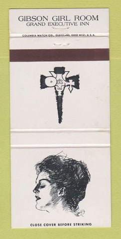 Matchbook Cover - Gibson Girl Room Grand Executive Inn Sheboygan WI 30 Strike
