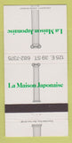 Matchbook Cover - La Maison Japonaise 30 Strike
