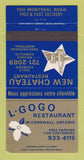 Matchbook Cover L Gogo Restaurant New Chateau Montreal QC Cornwall ON 30 Strike