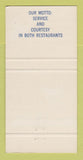 Matchbook Cover L Gogo Restaurant New Chateau Montreal QC Cornwall ON 30 Strike