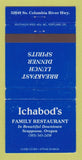 Matchbook Cover - Ichabod's Restaurant Scappoose OR WEAR 30 Strike