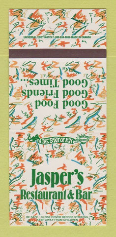Matchbook Cover - Jasper's Restaurant Breenbelt MD Crofton Baltimore 30 Strike