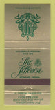 Matchbook Cover - Jefferson Restaurant Richmond VA 30 Strike