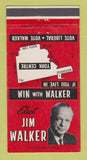 Matchbook Cover - Jim Walker Election York Centre Toronto? ON 30 Strike