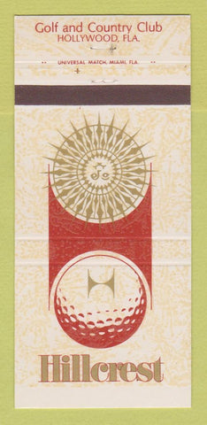 Matchbook Cover - Hillcrest Golf and Country Club Hollywood FL 30 Strike