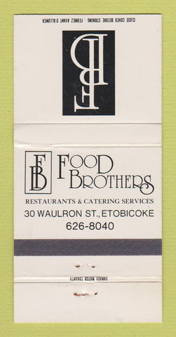 Matchbook Cover - Food Brothers Restaurant Etobicoke ON 30 Strike