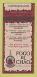 Matchbook Cover - Fogo De Chao Houston Dallas TX Atlanta Brazilian 30 Strike
