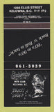 Matchbook Cover - Flashbacks Nite Club Kelowna BC 30 Strike