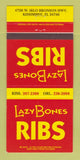 Matchbook Cover - Lazy Bones Ribs Kissimmee FL 30 Strike