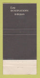 Matchbook Cover - Lamplighter Inn Indianapolis IN 30 Strike