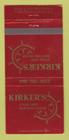 Matchbook Cover - Kirker's Restaurant Latham NY 30 Strike
