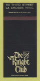 Matchbook Cover - The Knight Club La Crosse WI 30 Strike