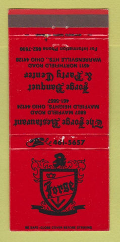 Matchbook Cover - The Forge Restaurant Warrensville Heights OH 30 Strike