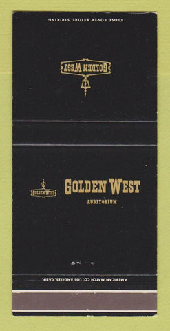 Matchbook Cover - Golden West Auditorium Norwalk CA restaurant 30 Strike