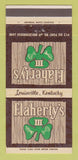 Matchbook Cover - Flaherty's Restaurant Louisville KY 30 Strike