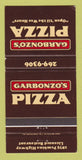 Matchbook Cover - Garbonzo's Pizza 30 Strike